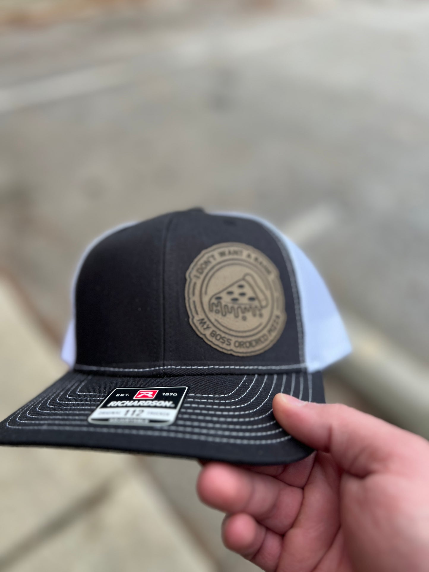 I Don't Want a Raise My Boss Ordered Pizza Trucker Hat - My Print Plug
